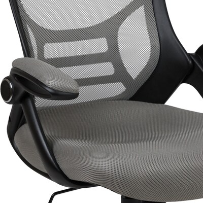 Flash Furniture Porter Ergonomic Mesh Swivel High Back Office Chair, Light Gray/Black (HL00161BKGY)