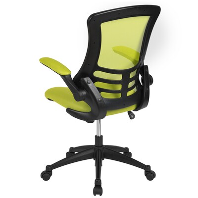 Flash Furniture Kelista Ergonomic Mesh Swivel Mid-Back Task Office Chair, Green (BLX5MGRN)