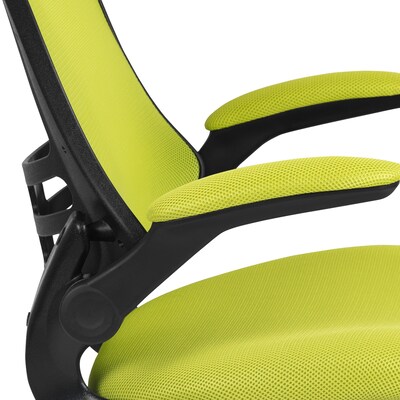 Flash Furniture Kelista Ergonomic Mesh Swivel Mid-Back Task Office Chair, Green (BLX5MGRN)