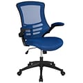Flash Furniture Kelista Ergonomic Mesh Swivel Mid-Back Task Office Chair, Blue (BLX5MBLUE)