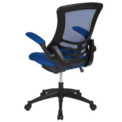 Flash Furniture Kelista Ergonomic Mesh Swivel Mid-Back Task Office Chair, Blue (BLX5MBLUE)