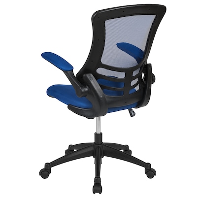 Flash Furniture Kelista Ergonomic Mesh Swivel Mid-Back Task Office Chair, Blue (BLX5MBLUE)