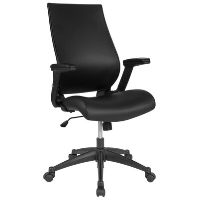 Flash Furniture Waylon LeatherSoft Swivel High Back Executive Office Chair, Black (BLLB8809)