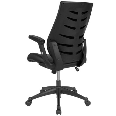 Flash Furniture Waylon LeatherSoft Swivel High Back Executive Office Chair, Black (BLLB8809)