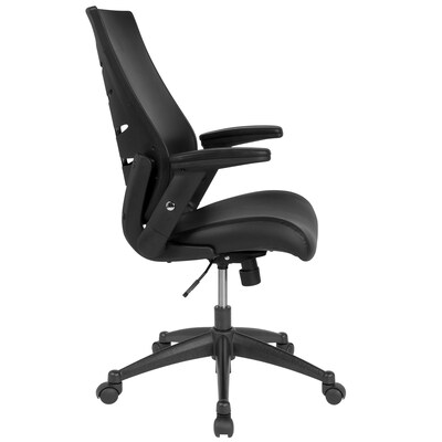 Flash Furniture Waylon LeatherSoft Swivel High Back Executive Office Chair, Black (BLLB8809)