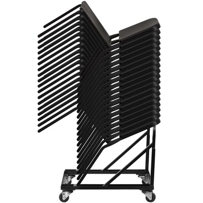 Flash Furniture Steel Band/Music Stack Chair Dolly, Black