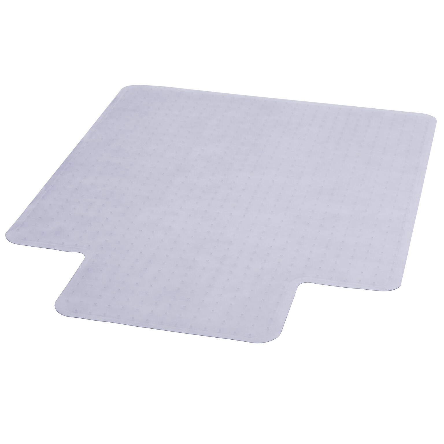 Flash Furniture Vinyl Carpet Chairmat With Lip, 36 x 48, Clear