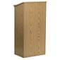 Flash Furniture 45.75H" Floor Lectern, Oak (MTM8830LECTOAK)