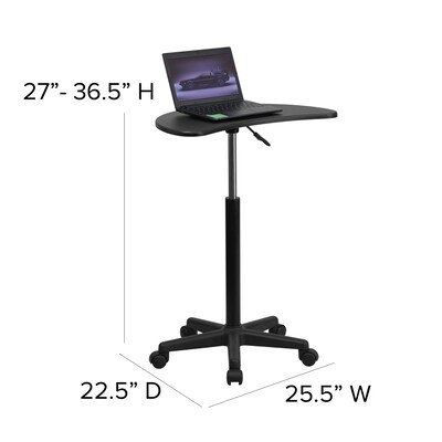 Flash Furniture 25" Laminate Laptop Desks Black (NANJN2792)