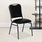 Flash Furniture HERCULES Series Vinyl Vein Frame Banquet Stack Chair, Black (4NG108SVBKVYL)