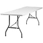 Flash Furniture Kathryn Folding Table, 96" x 30", Granite White (RB3096)