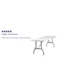 Flash Furniture Kathryn Folding Table, 96" x 30", Granite White (RB3096)