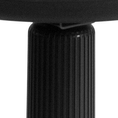 Flash Furniture Fabric Ergonomic Stool With Foot Ring, Black (WL905DG)