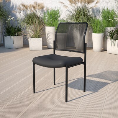 Flash Furniture Jana Mesh Stackable Side Chair, Black (GO5152)