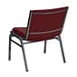 Flash Furniture Hercules Series 1000lb Capacity Big and Tall Extra-Wide Fabric Stack Chair; Burgundy