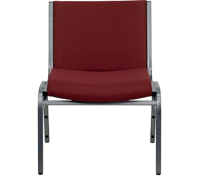 Flash Furniture Hercules Series 1000lb Capacity Big and Tall Extra-Wide Fabric Stack Chair; Burgundy