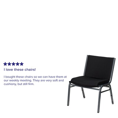 Flash Furniture Hercules Series Fabric Accent Chair, Black (XU60555BK)