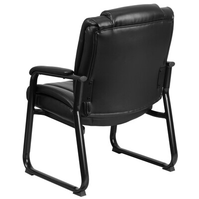 Flash Furniture Leather Guest Chair, Black (GO2138)