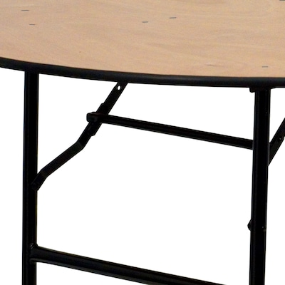Flash Furniture Furman Folding Table, 48" x 48", Natural (YTWRFT48TBL)