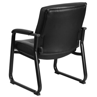 Flash Furniture HERCULES Faux Leather Reception Chair, Black (GO2136)