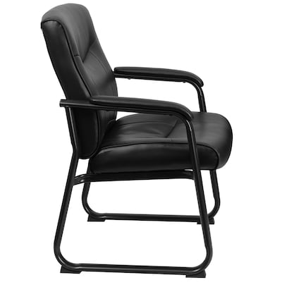 Flash Furniture HERCULES Faux Leather Reception Chair, Black (GO2136)