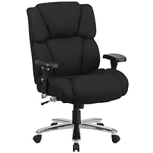 sh Furniture HERCULES Series Fabric Swivel 24/7 Intensive Use Big & Tall Executive Office Chair, Bla