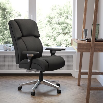 sh Furniture HERCULES Series Fabric Swivel 24/7 Intensive Use Big & Tall Executive Office Chair, Black (GO2149)