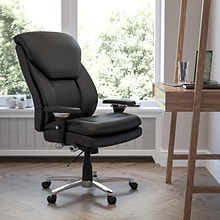 Flash Furniture HERCULES Series Ergonomic LeatherSoft Swivel 24/7 Intensive Use Big & Tall Office Ch