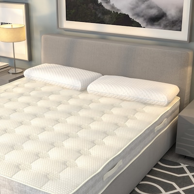 Flash Furniture Capri Comfortable Sleep Memory Foam Gel Pillow, Queen (MRMFP101)