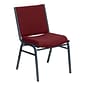 Flash Furniture HERCULES Series Fabric Stack Chair, Burgundy Patterned (XU60153BY)