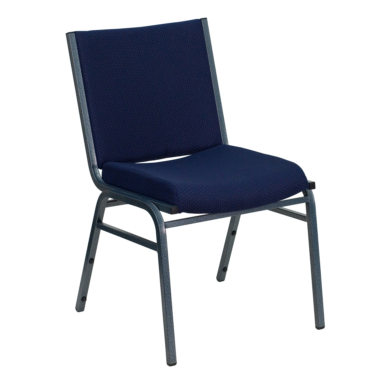 Flash Furniture HERCULES Series Fabric Stack Chair, Navy Blue Dot (XU60153NVY)