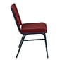 Flash Furniture HERCULES Series Fabric Stack Chair, Burgundy Patterned (XU60153BY)