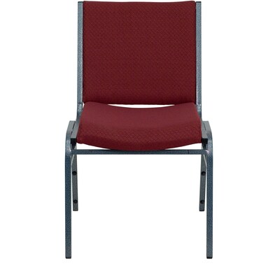 Flash Furniture HERCULES Series Fabric Stack Chair, Burgundy Patterned (XU60153BY)