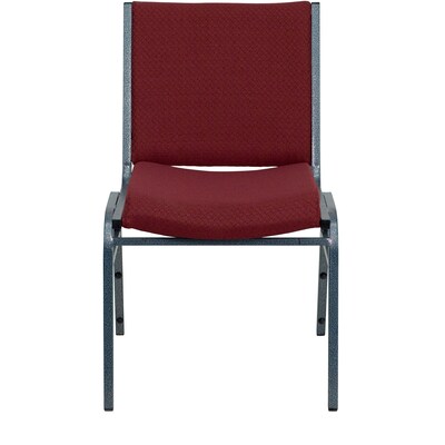 Flash Furniture HERCULES Series Fabric Stack Chair, Burgundy Patterned (XU60153BY)