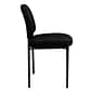 Flash Furniture Tania Fabric Stackable Side Reception Chair, Black (BT5151BK)