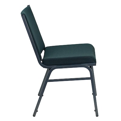 Flash Furniture HERCULES Series Fabric Stack Chair, Green Patterned (XU60153GN)
