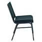 Flash Furniture HERCULES 3'' Thick Padded Stack Chairs, Dark Green