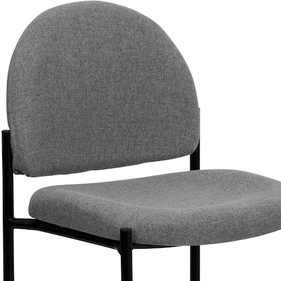 Flash Furniture Tania Fabric Stackable Side Reception Chair, Gray (BT5151GY)