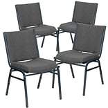 Flash Furniture HERCULES 4/Pack 3 Thick Padded Stack Chairs (4XU60153GY)