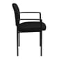 Flash Furniture Tiffany Fabric Stackable Side Reception Chair with Arms, Black (BT5161BK)