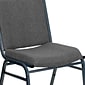 Flash Furniture HERCULES Series Fabric Heavy Duty Stack Chair, Gray, 4 Pack (4XU60153GY)