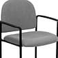 Flash Furniture Fabric Stackable Steel Side Chairs W/Arms (BT5161GY)