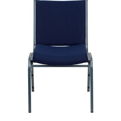 Flash Furniture HERCULES Series Fabric Stack Chair, Navy Blue Dot (XU60153NVY)