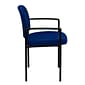 Flash Furniture Tiffany Fabric Stackable Side Reception Chair with Arms, Navy (BT5161NVY)