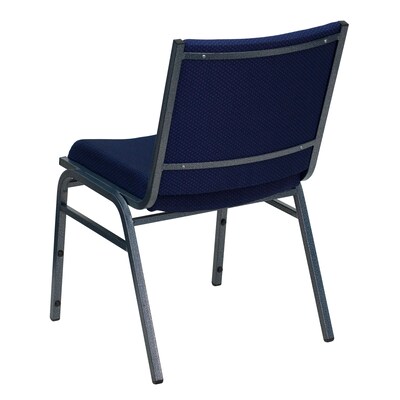 Flash Furniture HERCULES Series Fabric Stack Chair, Navy Blue Dot (XU60153NVY)