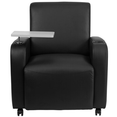 Flash Furniture Leather Guest Chair, Black (BT8217BKCS)