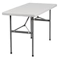 Flash Furniture Folding Table, 48 x 24, Granite White (RB-2448-GG)