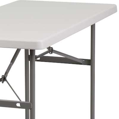 Flash Furniture Kathryn Folding Table, 48" x 24", Granite White (RB2448)