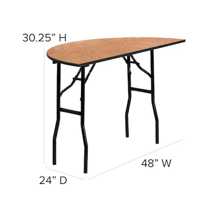 Flash Furniture Furman Folding Table, 48" x 24", Natural (YTWHRFT48HF)
