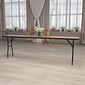 Flash Furniture Gael Training Room Table, 96" x 18", Natural Wood Grain (YTWTFT18X96TBL)